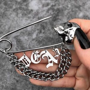 Safety pin KILLSTAR - Crossover Safety - SILVER